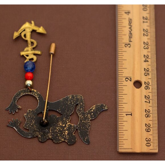 Vintage Intricate Mermaid Nautical Stick Pin - U21 - Picture 2 of 2